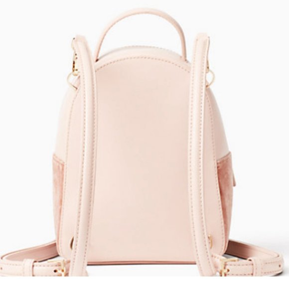 kate spade pink watson lane velvet merry purse bag backpack nwot *PLEASE READ* - Picture 6 of 9